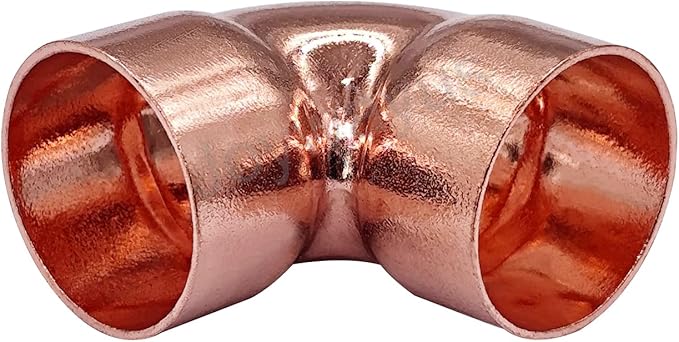 Joywayus 5PCS 1" Copper 90 Degree Elbow Coupling Sweat Solder Pipe Fitting Pressure Plumbing Solder Connection
