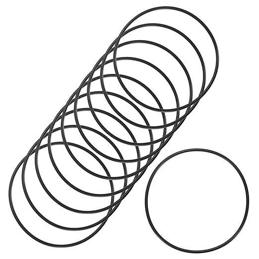 10-Pcak Nitrile Rubber O-Rings, 127mm ID, 135mm OD, 4mm Width, Metric Sealing Washer Gasket for Automotive Machine Plumbing/Faucet/Air or Gas Connections, Resists Oil and Heat