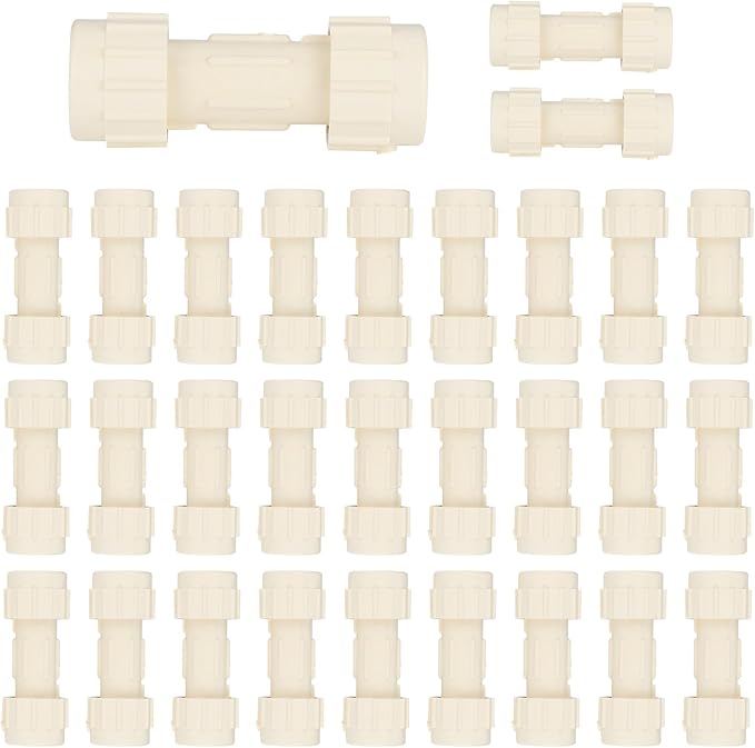 (Pack of 30) EFIELD 1"Compression Coupling,CPVC Fittings for Plumbing Installations and Repair,(CPVC050-30PCS)