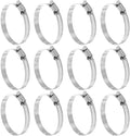 HARFINGTON 12 Pcs Hose Clamp 2-5/16"-3-1/4" (59-82mm) 304 Stainless Steel Adjustable Worm Gear Hose Clamp with Phillips Screw Assortment Kit for Fuel Line Pipe Plumbing Automotive Tube