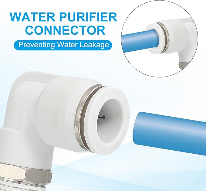 PATIKIL Push to Connect Fitting, 10 Pack Pneumatic Air Elbow Quick Connector 3/8"PT Male Thread x 12mm Tube 90 Degree Connect Tubing Elbow Air Tube Fitting Pneumatic Quick Adapter, White