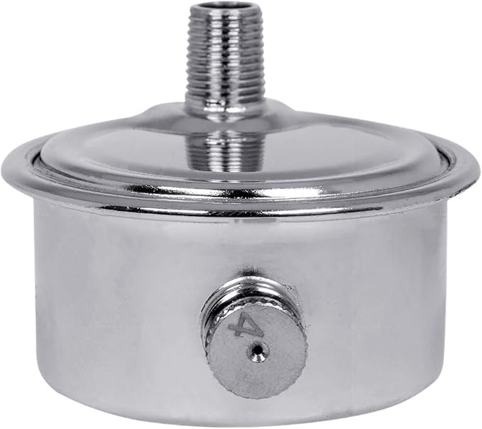 MIDLINE VALVE 1/8 Inch Air Vent No. D, 1/8" Angled Steam Air Vent, Radiator Air Valve, Chrome Plated