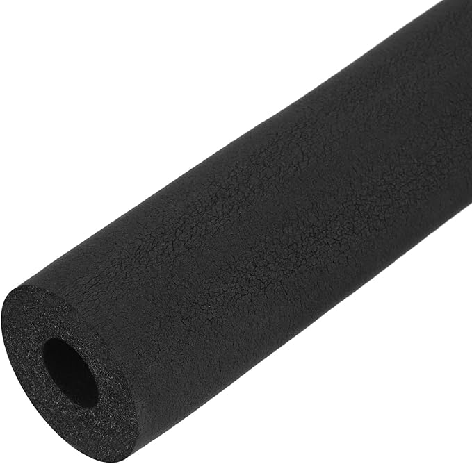 uxcell Foam Tubing for Handle Grip Support, Pipe Insulation Outside Pipe Lagging, 16mm ID 46mm OD 1m Black