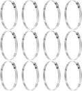 HARFINGTON 12 Pcs Hose Clamp 4-5/8"-5-1/2" (118-140mm) 304 Stainless Steel Adjustable Worm Gear Hose Clamp with Phillips Screw Assortment Kit for Fuel Line Pipe Plumbing Automotive Tube
