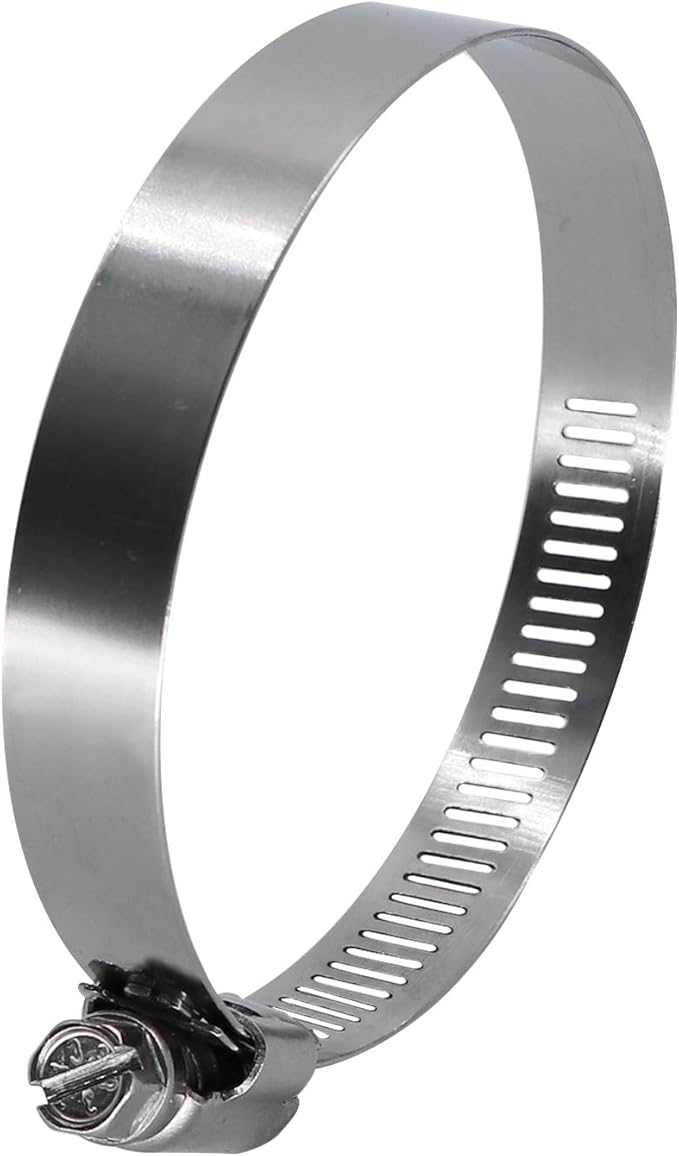 ROADFORMER 4" Worm Gear Hose Clamp - SAE 64 Size, Full Stainless Steel with 1/2" Band Width, Working Range 90mm - 114mm Hose Clamps,10 Pack