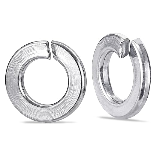 Mellewell 5/16" Lock Washer Spring Lock Washers, 304 Stainless Steel 18-8, Bright Finish, Pack of 50