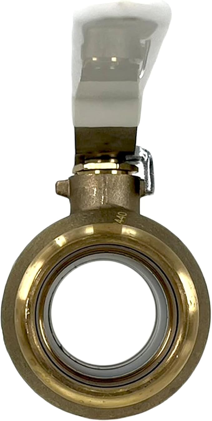 PROCURU 1-Pack 4-Inch (4") Press Copper Ball Valve, Heavy Duty Brass Body, Full Port, LF Certified Safe (3BP400-1P)