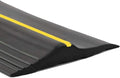 10Ft/3M Universal Garage Door Rubber Threshold Strip, Weatherproof Seal Strip DIY Weather Stripping Replacement, Not Include Adhesive/Sealant (Black-Yellow Line)