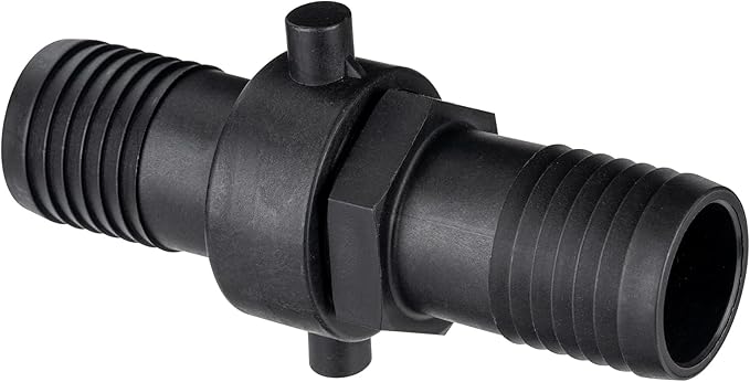 EASTRANS Poly Pin Lug Hose Fitting Set, 1.5" Polypropylene Hose Shank Coupling Set with 2 Clamps
