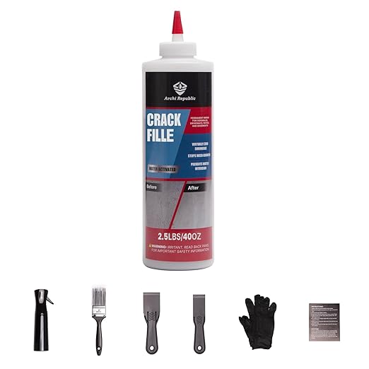 2.5 lb Concrete Crack Filler – Invisible Seal for Driveway & Cement Road Crack Repair, Easy to Use & Long-Lasting