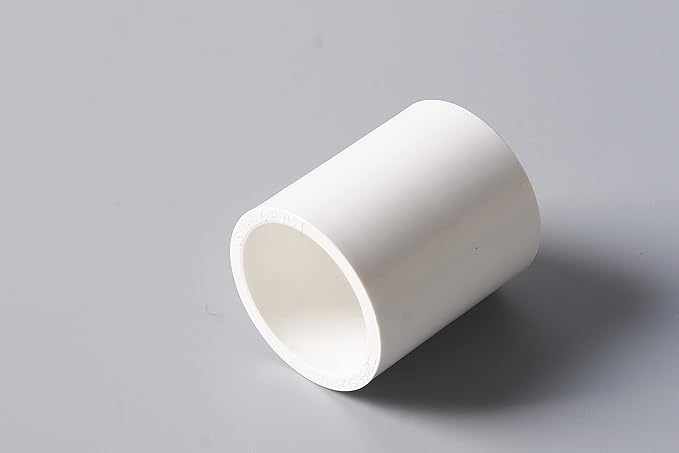 Rainbow Dream 1-1/4 Inch PVC Coupling Adapter Pipe Fitting (Socket x Socket) - 6 Pack, White