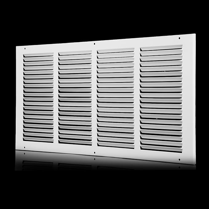 22x10 Vent Cover(Duct Opening Size),Air Return Vent Cover,Flat Vent Cover,Rejillas De Aire Acondicionado para Casa,Return Air Grilles,Outer Dimensions:23.75"Wx11.75"H(22"W x 10"H, Duct Opening)