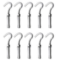 Concrete Wall Hook, Lsqurel 304 Stainless Steel Concrete Anchors Heavy Duty Open Expansion Bolts for Concrete Wall (M10-10Pack)