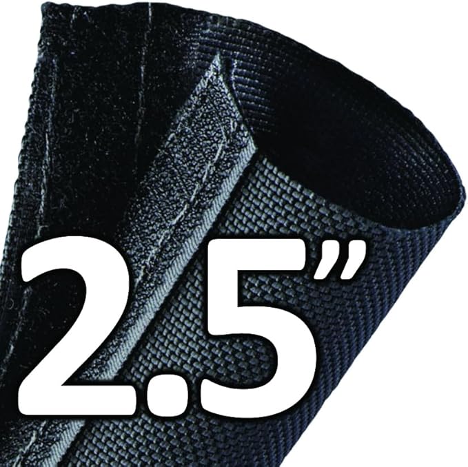 Electriduct 2.5 Inch HVAC Protective Sleeve Wrap Around Existing Foam Insulation UV Weather Resistant Outdoor Pipe Protection Cover for Heat Pump A/C Air Conditioning Copper Line Sets - 25 Feet