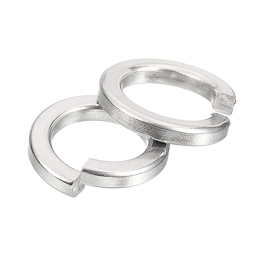 uxcell 10 Pcs Spring Lock Washer, M14 Split Lock Washer Assortment 316 Stainless Steel Lock Washers for Screws Bolts Nuts, Silver