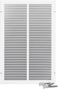 10 x 16 Inch Return Air Vent Cover, Solid Steel HVAC Grille for Wall or Ceiling, White Duct Opening, Durable Return Air Vent Cover, Airflow Ventilation Grille for Home or Office