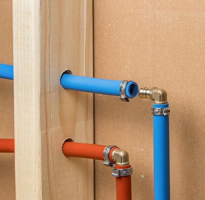 10 Pack 3/4" PEX Fittings, PEX Elbow Fittings, Brass PEX Fittings for PEX Tubing Pipe