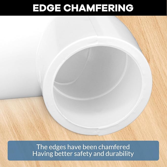 12 Pack 1 inch 90 Degree PVC Elbow Pipe Fittings, 2 Way Right Angle Furniture Grade PVC Pipe Fitting Connectors for DIY Shelf Building Furniture Garden Support Structure