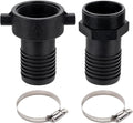 EASTRANS Poly Pin Lug Hose Fitting Set, 1.5" Polypropylene Hose Shank Coupling Set with 2 Clamps