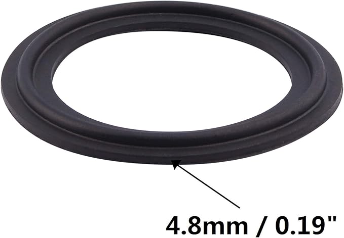 DERNORD 1.5" Buna-N (NBR) Sanitary Gasket Fits Tri-Clover Type Ferrule (Pack of 5)