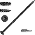 #14 * 8" Black Extended Deck Screws,(38 pcs) 2 lbs.Lengthen Exterior Wood Screws, Rust Resistant epoxy Coated, Bronze, T30 Star Bit