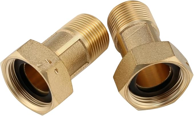 Watflow 1/2" NPT Water Meter Coupling, 3/4" Female NPT for DN15 Water Meter
