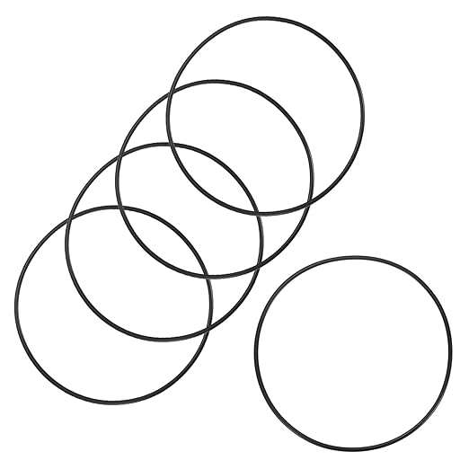 5-Pcak Nitrile Rubber O-Rings, 152mm ID, 160mm OD, 4mm Width, Metric Sealing Washer Gasket for Automotive Machine Plumbing/Faucet/Air or Gas Connections, Resists Oil and Heat
