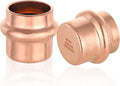 50-Pack HeSun Copper Press End Cap(Plug), 3/4" Pressure Fittings, Press Fit for Copper Tube Connection(PRESS011-50)