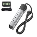 2000W Immersion Water Heater for Pool and Bucket Use, Rapid Heating with Digital LCD Thermometer, Anti-Scald 304 Stainless Steel Guard, Portable&Submersible, Heats 5 Gallon Water in Minutes