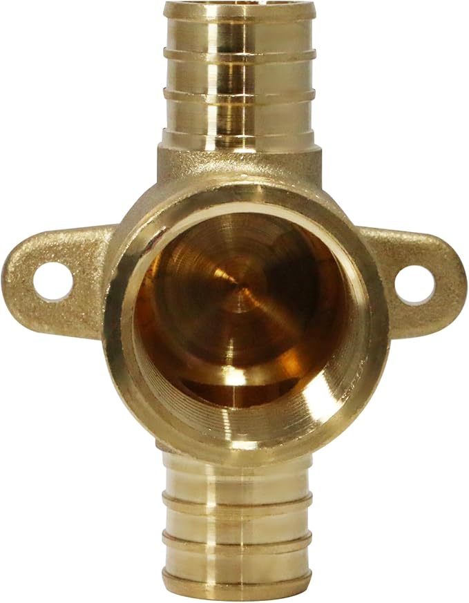 XFITTING Barb Crimp Pex 1/2 inch x 1/2 inch x 1/2 inch Female NPT Tee, Pex Female NPT Tee, 26-2-5=2XX, 2 Pieces