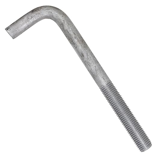 1"-8 x 12" L-Bolt Concrete Anchor Bolt - Hot Dip Galvanized by Conquest Fasteners