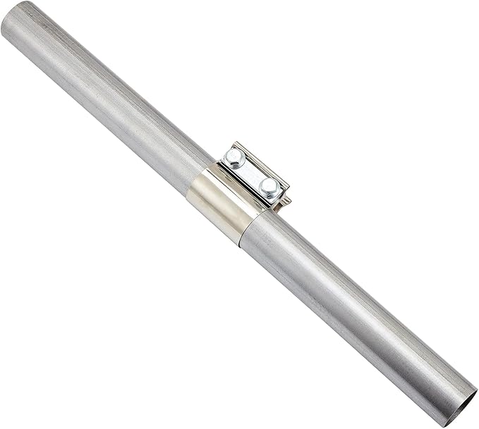 Butt Joint Band Clamps,Exhaust Muffler Clamp Exhaust Pipe Clamps Sleeve Stainless Steel (2, 2.25'')