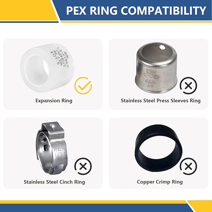 1/2Inch PEX-A Expansion Fittings,F1960 Brass Elbow,PEX Expansion Fittings Elbow For Pex A Tubing（5 PACK)(PEX1960033-5Pack)