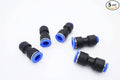 Push to Connect Fitting 12mm Tube OD x 8mm Tube OD Reducer, Pneumatic Air Water Straight Union Two Way Connector/Coupler (Pack of 5)