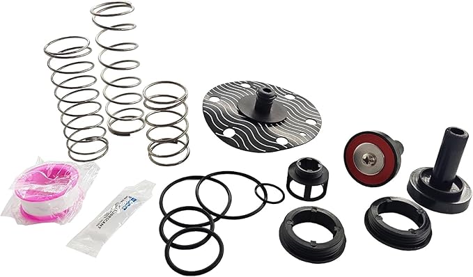 Generic 3/4""-1"" Complete Backflow Repair Kit for 975XL 975XL2 Backflow Preventer Complete Internal Poppets Springs Seats Replacements RK34-975XLC, Black
