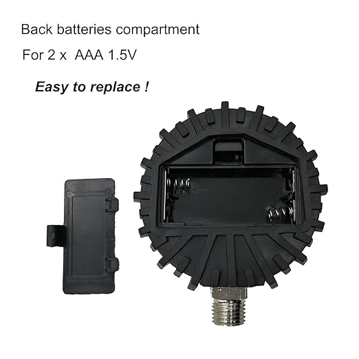 Digital Gas Pressure Gauge with 1/4'' NPT Bottom Connector and Rubber Protector, 0-250psi, Accuracy 1% .F.S.