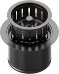 BOTEMY Extended Garbage Disposal Flange Basket Strainer Stopper, Deep 304 Stainless Steel Kitchen Sink Flange for 3-1/2 Inch Standard Sink Drain Hole, Bronze Deep Sink Disposal Stopper(ORB)