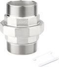 TAISHER 1PCS 304 Stainless Steel Union，3" NPT Male x 3" NPT Male Cast Pipe Fitting