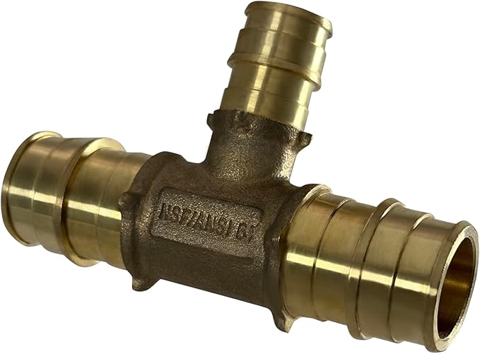 XFITTING Pex A 3/4 Inch x 3/4 Inch x 1/2 Inch Pex A Tee, 201-1-4=5XX, 5 Pieces