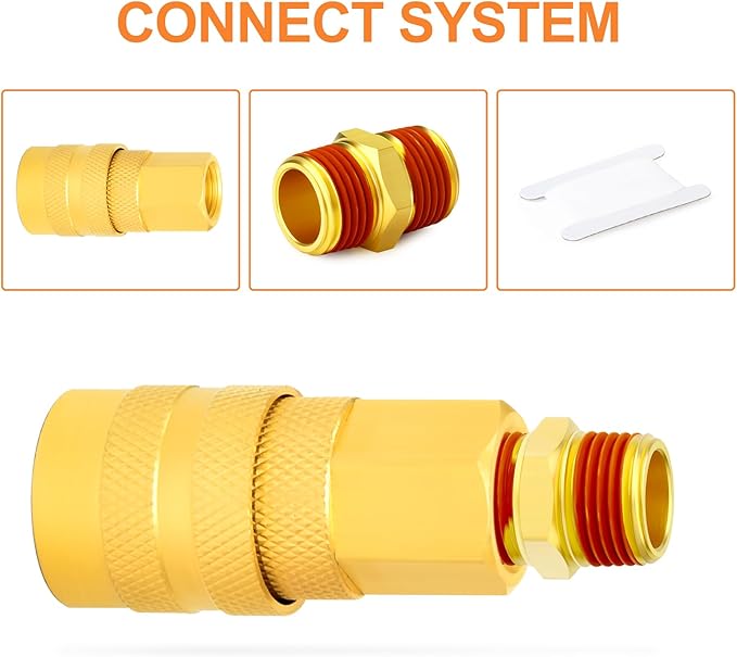 GASHER 1PCS Brass Pipe Fitting, Hex Nipple, 1" Male Pipe x 1" Male Pipe With Sealant