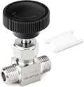 TAISHER 1PCS 304 Stainless Steel Straight Needle Valve 3/8" NPT Male For Flow Control Water Gas Oil