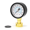 0-200PSI Water Pressure Gauge, 2.5" Dial Size, 3/4" Brass Female Lower Mount, with Sealing Ring, for Tube, Water Pump, Gas, Liquid, Home Water Pressure Tester
