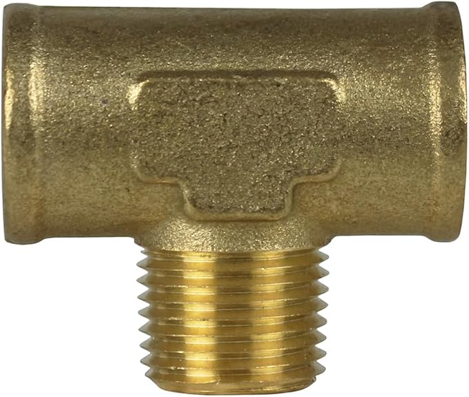 Male Branch Tee 1/2" Male By 1/2" Female NPT Brass Union Tee Connector 10-Pack