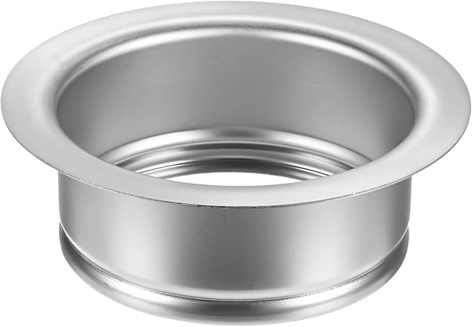 1-Pack Garbage Disposal Sink Flange, Kitchen Sink Replacement Accessories, Garbage Disposal Parts, Universal Flange Fit for 3-1/2 Inch Standard Sink Drain Hole [Silvery White]