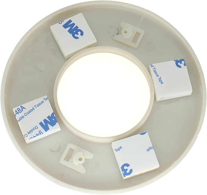FDXGYH 2 Pcs 2.0 Inch ABS Wall Split Flange Self-Adhesive tape Round Escutcheon Plate Cover for Water Pipe Faucet Decoration Accessories [Gold]