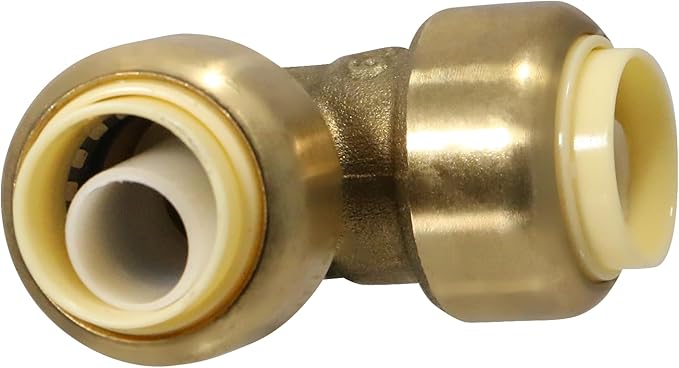 XFITTING Push to Connect 1/2 inch Elbow, Push Fit Elbow, 2 Pieces