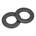 uxcell 50Pcs M12 Fender Washers, Carbon Steel Flat Washer 24mm OD, 2.5mm Thickness, Metal Gasket for Screws and Bolts, Black Oxide
