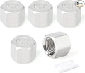 TAISHER 5PCS 304 Stainless Steel Cap Pipe Plug Socket Fitting 1/2" NPT Female