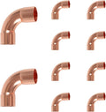 10-Pack HeSun Copper Fittings, 1-1/4-Inch Long Radius 90-Degree Copper Elbow, C x C with Sweat Solder Connection