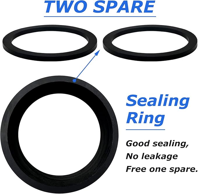 2PCS Camlock Fittings Poly NPT F-100 1" Type F Standard Couplings Cam lock Fittings Polypropylene Cam Groove Fitting Male Camlock with Male Threads(1 inch, Type F)